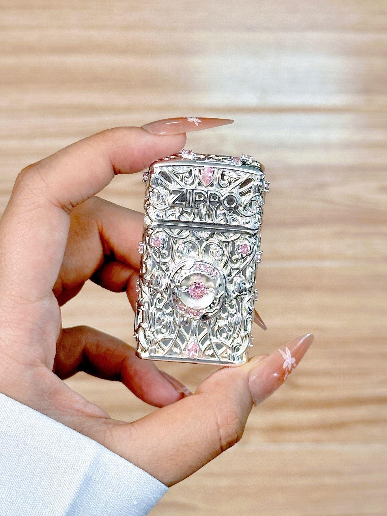 粉钻繁花Zippo|精致氛围感好物💖